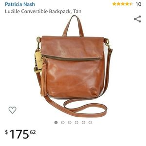 Leather backpack